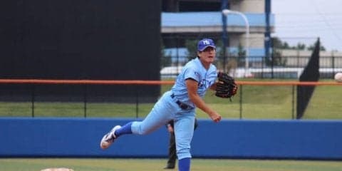 相手打者ねじ伏せる闘志全開リリーバー　東妻勇輔（日本体育大）