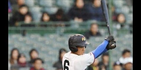 フェンス直撃の衝撃　巨人・坂本が目標 増田陸（明秀日立）
