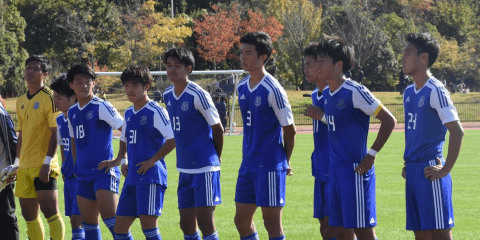 【サッカー部男子】　前期に続き０－２で関大に完敗