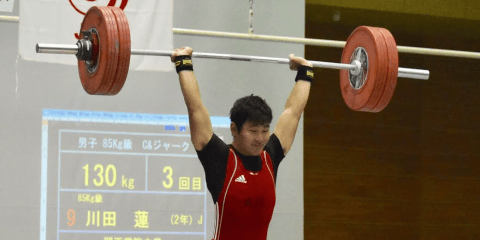 【重量挙部】 川田が自己記録を更新！