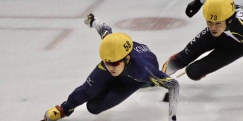 【スケート部スピード部門】　西日本開幕も、初日は結果ふるわず