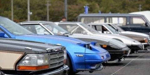 80-90年代車が大集結…ハチマルミーティング2018