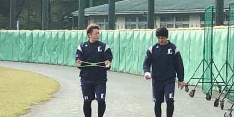右肘手術を受けた西武岡田がリハビリスタート　「1月から投げられる」