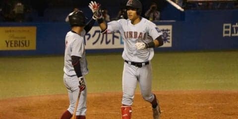 「平成最初と最後の日本一」目指す近大が佐藤輝明の一発などで初戦突破【明治神宮大会1回戦　近畿大－筑波大】