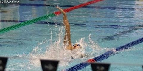 湯原　背泳ぎ２種目で初の入賞／Ｗ杯東京大会2018
