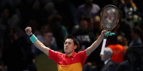 初戦白星の錦織「この勝利を自信に」。フェデラーをストレートで撃破し第2戦も期待[Nitto ATPファイナルズ]