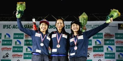 野口啓代、楢崎明智が初優勝！女子表彰台は日本勢が独占／アジア選手権倉吉2018【コンバインド】