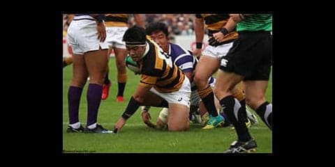 ラスト５分の大逆転！山中のトライで強敵・明大を下す