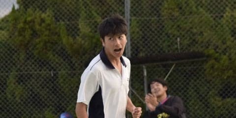 【ソフトテニス部男子】 １勝１敗で２日目へ