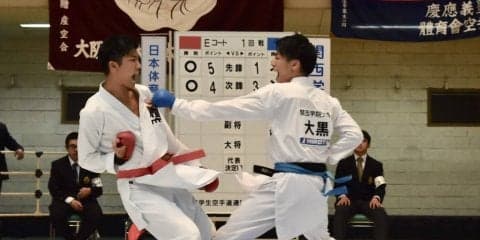 【空手道部】 全国大会で奮闘するも、男女ともに１回戦敗退
