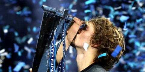 21歳ズベレフ「信じられないほど幸せ」。ジョコビッチやフェデラーを破り、最終戦初優勝[Nitto ATPファイナルズ]