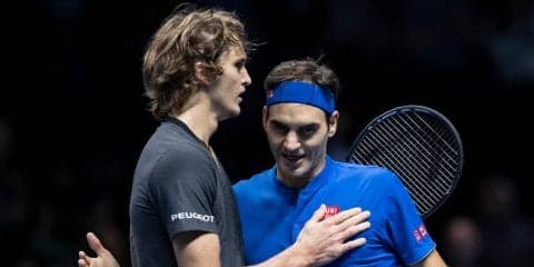 フェデラー「謝る必要はない」、ブーイング受けたズベレフを擁護[Nitto ATPファイナルズ]