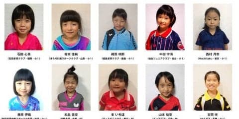 日本初のU-7卓球選手特別強化プログラムとして「強化合宿」を実施
