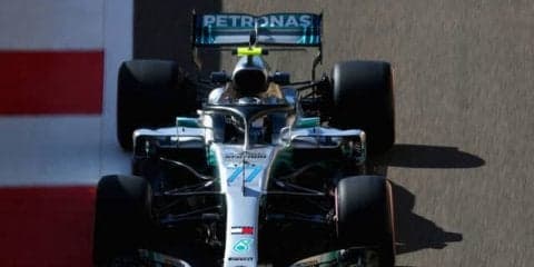 【F1 アブダビGP】シーズン最終戦の初日はバルテリ・ボッタスがトップタイムをマーク