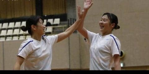 結束が実を結び、正田・由良組が女子ダブルス優勝！／関東学生新人選手権