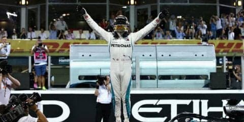 【F1 アブダビGP】ハミルトンが今季11度目のポールポジション、メルセデスが今季7度目のフロントロー独占