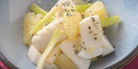 更年期障害の対策　男女とも～イカとセロリをフルーツサラダで