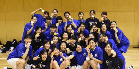 【バスケットボール部女子】 関学Ａが優勝し、４年生は引退