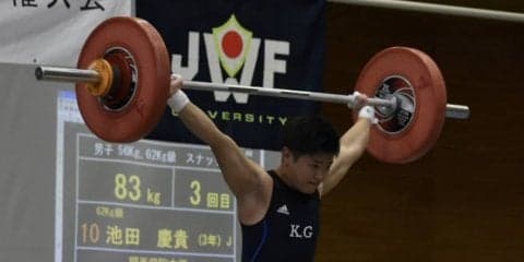 【重量挙】 関西学生１日目が行われる