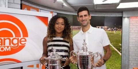 大坂、ジョコビッチに「ばったり会った」。全米覇者ツーショットを投稿[全米オープン]