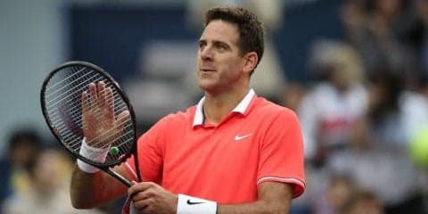 世界5位のデル ポトロがコート練習にまで回復。膝骨折からの復帰で前進中