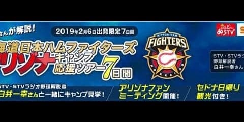 ラジオ野球解説者の白井一幸が案内する「日本ハムアリゾナキャンプ応援ツアー」発売
