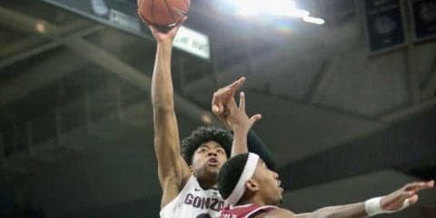 ゴンザガ大がチーム史上最多61点差での圧勝、八村はフィールドゴール成功率100％