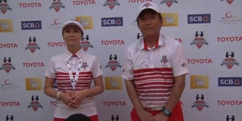 チームキャプテンを務める尾崎直道＆古閑美保が今の日本チームについて語る　アマタフレンドシップカップ2日目インタビュー