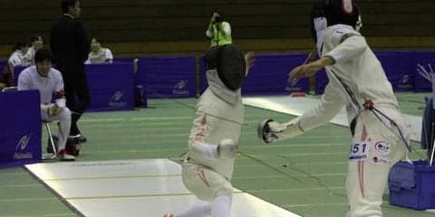 初日は、男子エペ、女子フルーレが３位入賞！