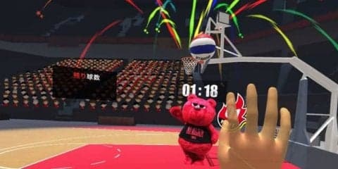 アルバルク東京、バスケットボールVRゲーム体験会を実施