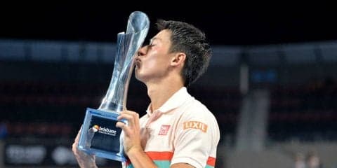 錦織「やっとここでタイトルが取れました」。約3年ぶりのVで喜びを語る[ATP250 ブリスベン]