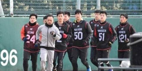 ロッテの新人合同自主トレがスタート！　12分間走トップは地元出身の高卒右腕
