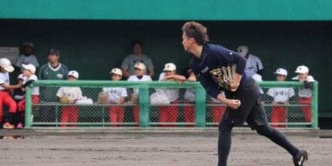 鷹・東浜が子どもたちに“神対応”　捕手後方“特等席”から投球練習を見学