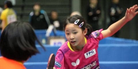 張本美和　弱冠10歳、無傷の初日4連勝＜全日本卓球2019＞　