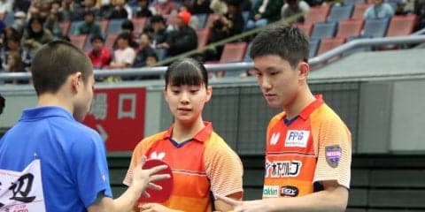 【卓球】張本の全日本がはじまった　初戦はミックスで圧勝＜全日本卓球2019＞