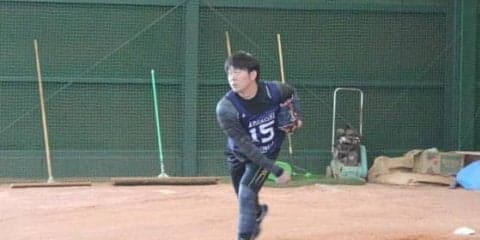 オリドラ3位荒西、連日ブルペン入りで猛アピール！　「これからは毎日入る予定」