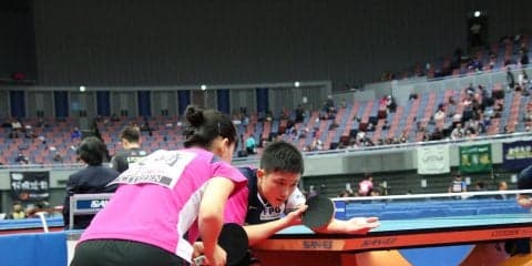 【卓球】張本・長崎組がベスト4入り　前年2位ペア破る＜全日本卓球2019・混合複＞
