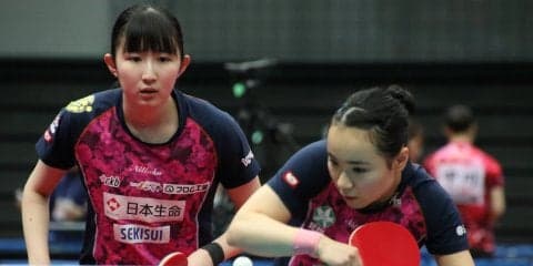【卓球】みまひな“20分”で勝利　連覇へ向け好発進＜全日本卓球2019・女子複＞