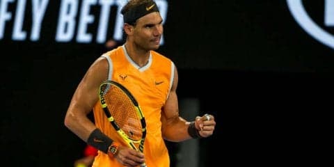 ナダル 3年連続でベスト16進出。地元の星デミノーに完勝[全豪オープン]