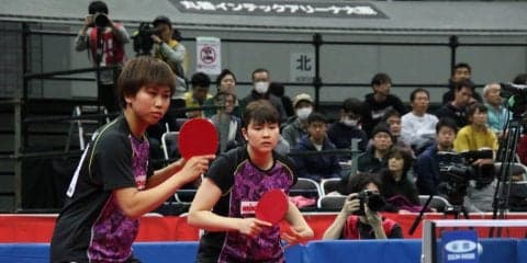 カットペアの佐藤・橋本組が金星   石川・平野組を破る＜全日本卓球2019・女子複＞
