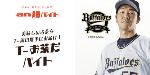 キャンプ中のT-岡田にお茶を出す「T-お茶だバイト」募集…an超バイト