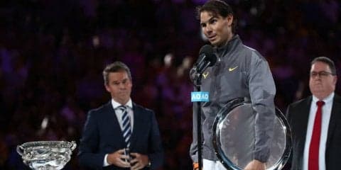 準優勝のナダル「今後も戦い続けます」。ジョコビッチに完敗も闘志は消えず[全豪オープン]