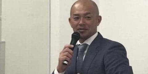 ロッテ福浦が本社の社員100名に向け講演　「こんな機会はめったにないので緊張」