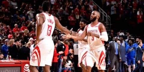 18試合ぶりに復帰したクリス・ポールがジェームズ・ハーデンを称賛「彼はMVP」