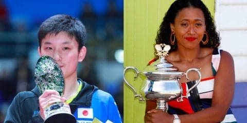 【卓球】張本が全豪Vの大坂なおみを祝福　「試合見て学ぶことが多かった」