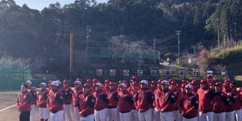 広島、キャンプスタート　緒方監督が誓う「4連覇と日本一へ向け頑張ります」