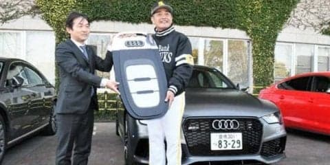 ホークス春季キャンプにAudiが車両5台を貸与　工藤監督が記念キー受け取る