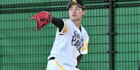 ホークス笠谷、B組スタートも「気合いは十分」　1軍ローテ目指し初日から100球超え