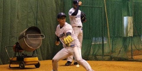 西武ドラ4粟津、新人一番乗りで打撃投手　源田らと対決「ブルペンと違うボールに…」