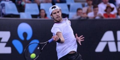 第1シードのハチャノフ 初戦で敗れる。同年代ベレッティーニに逆転負け[ATP250 ソフィア]